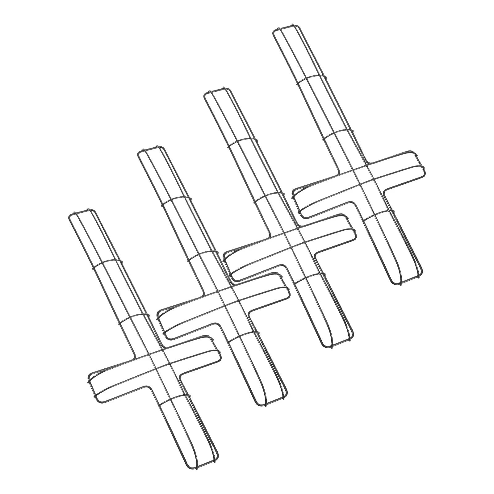

4Pcs Iron Wreath Rack Cross Form DIY Party Garland Holder Wedding Decor Accessories Cross Wreath Frame Garland Frame