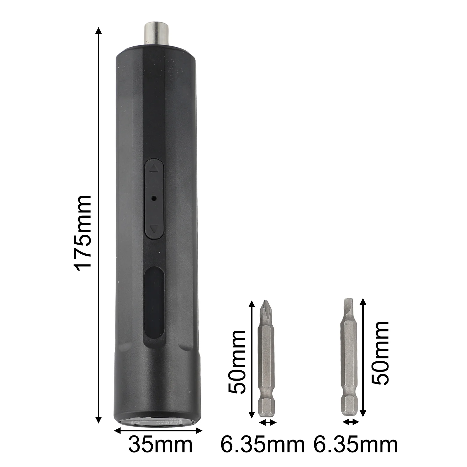 

Electric Screwdriver Handheld Mini Lightweight With 2 Bits Cross Flathead Screwdriver Bits For Furniture DIY Repair Hand Tool