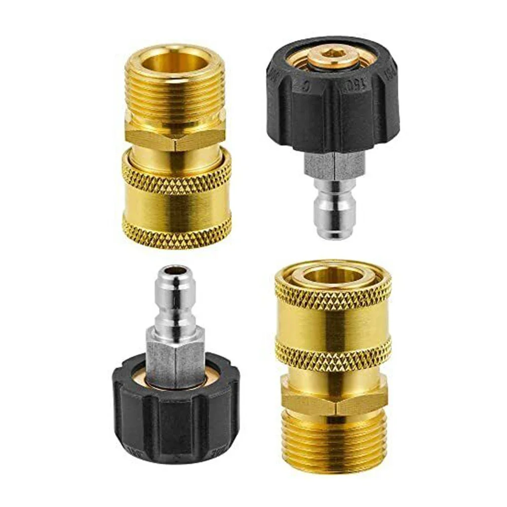 

Precision Engineered Pressure Washer Adapter Sets M22 14mm to 1/4 Quick Connect Fittings for Enhanced Work Efficiency