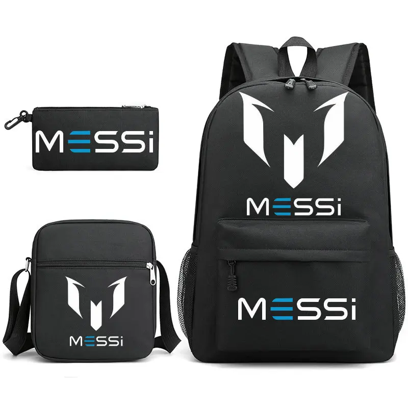 Messi School Bags Women Men Kawaii Laptop Backpack Female Male College Backpack Girl Boy Travel Student Mochilas