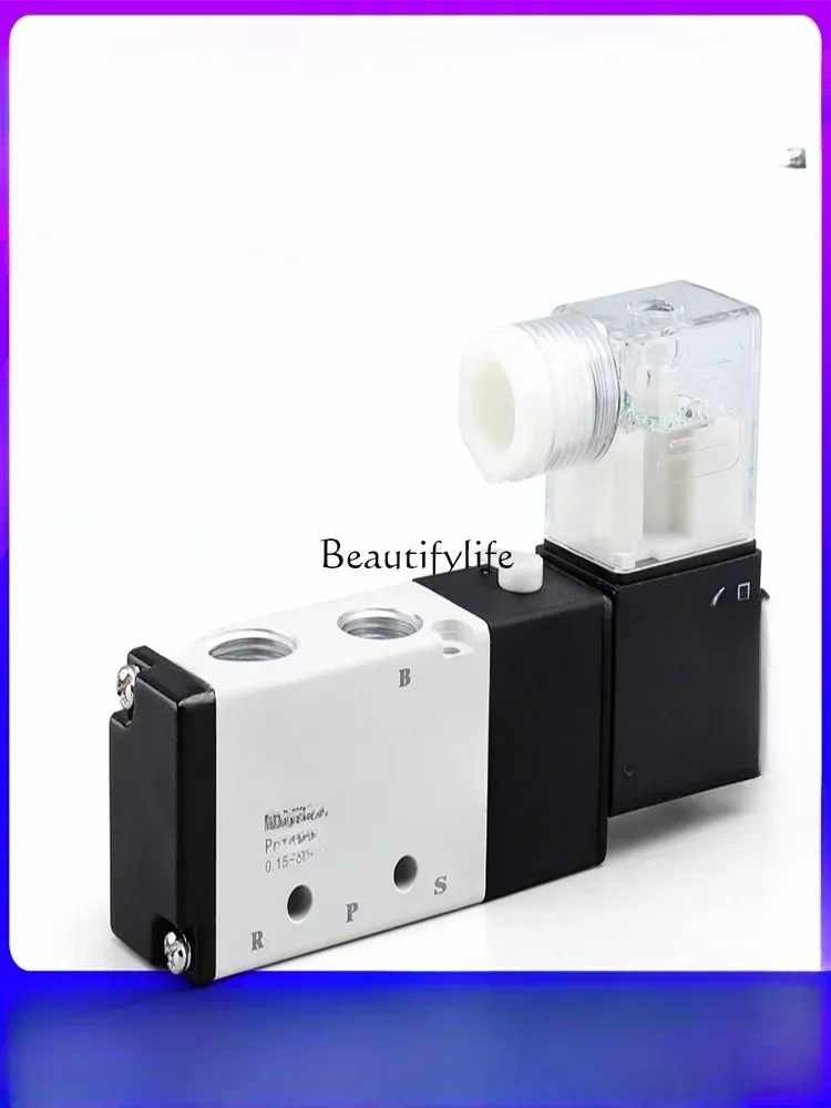 4v210-08 Air-Operated Solenoid Valve 24V Cylinder Reversing 220V Control Valve