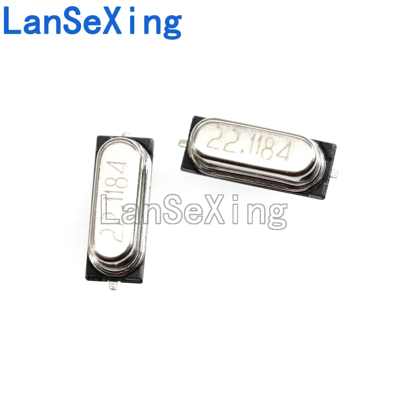 Chip mounted crystal oscillator 22.1184 49SMD passive crystal oscillator 22.1184 22 quartz clock oscillator 2 pins