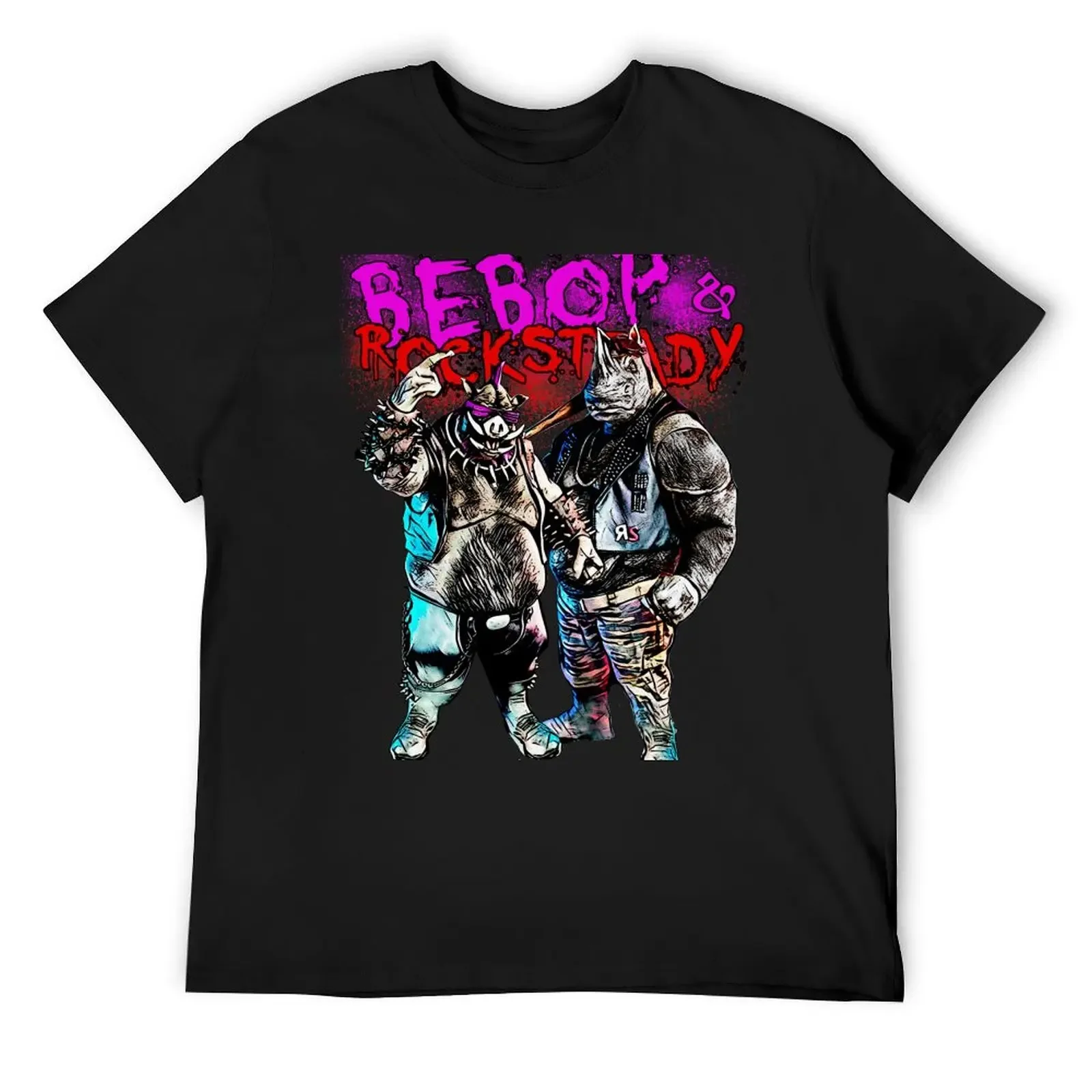 Bebop and Rocksteady T-Shirt plus sizes street wear mens t shirt graphic