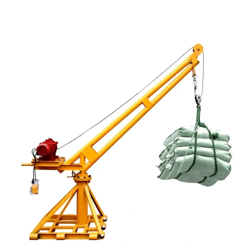 360 Degree Rotation Lifting Crane Stable Load Bearing Capacity Ideal For Maintenance Parts Hoist Factory Warehouse Hoisting Jobs