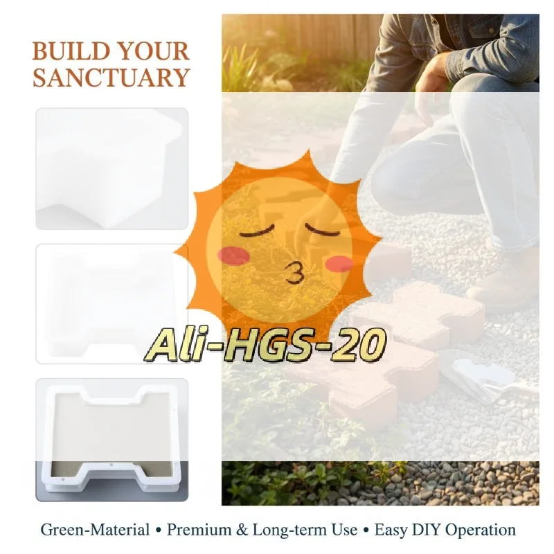 

Durable Brick Maker Tool Easy Concrete Mould for Attractive Garden and Park Walkway Designs