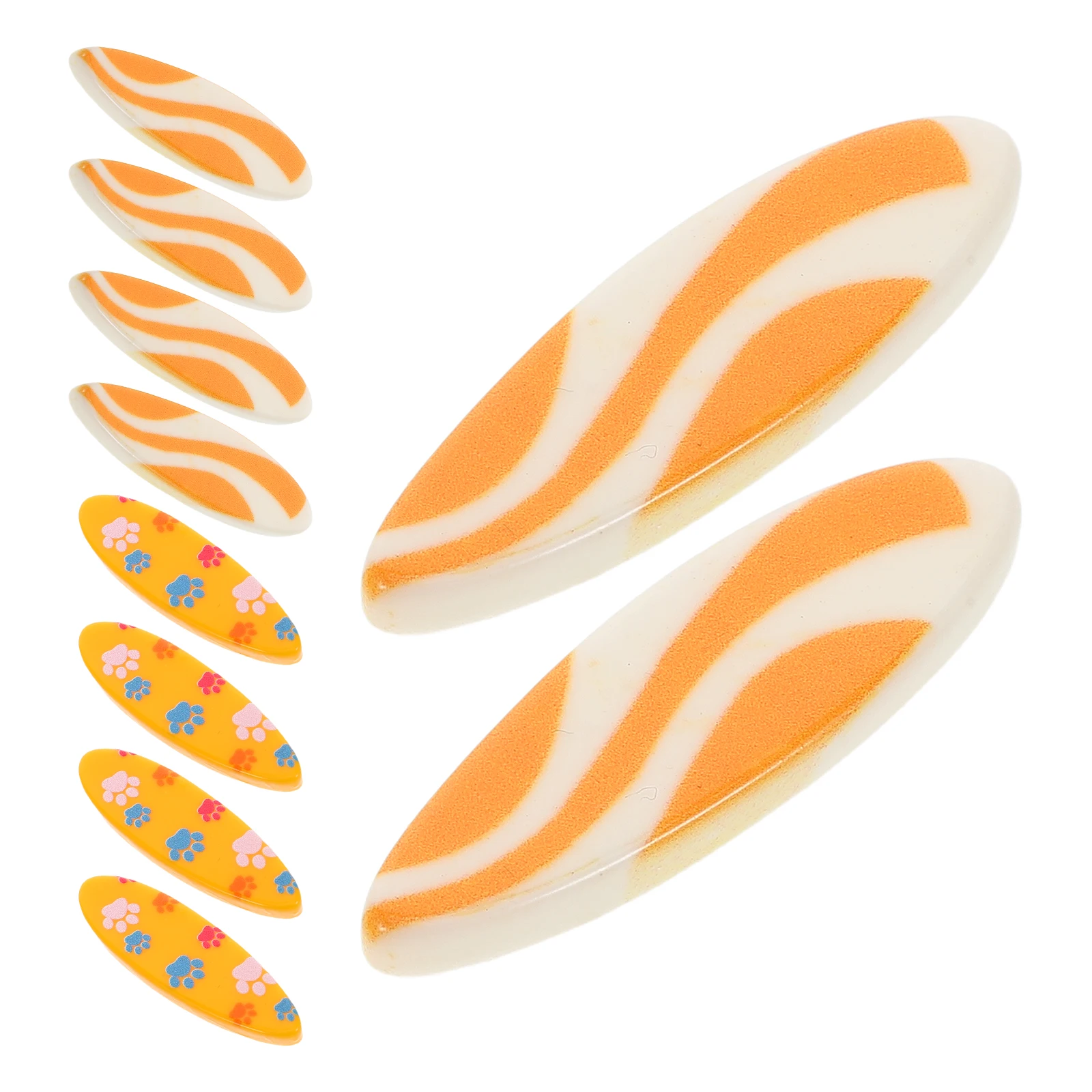 

20pcs Micro Landscape Ornament Beach Miniature Resin Sculpture Nautical Surfboard Model Home Decor Garden Supplies