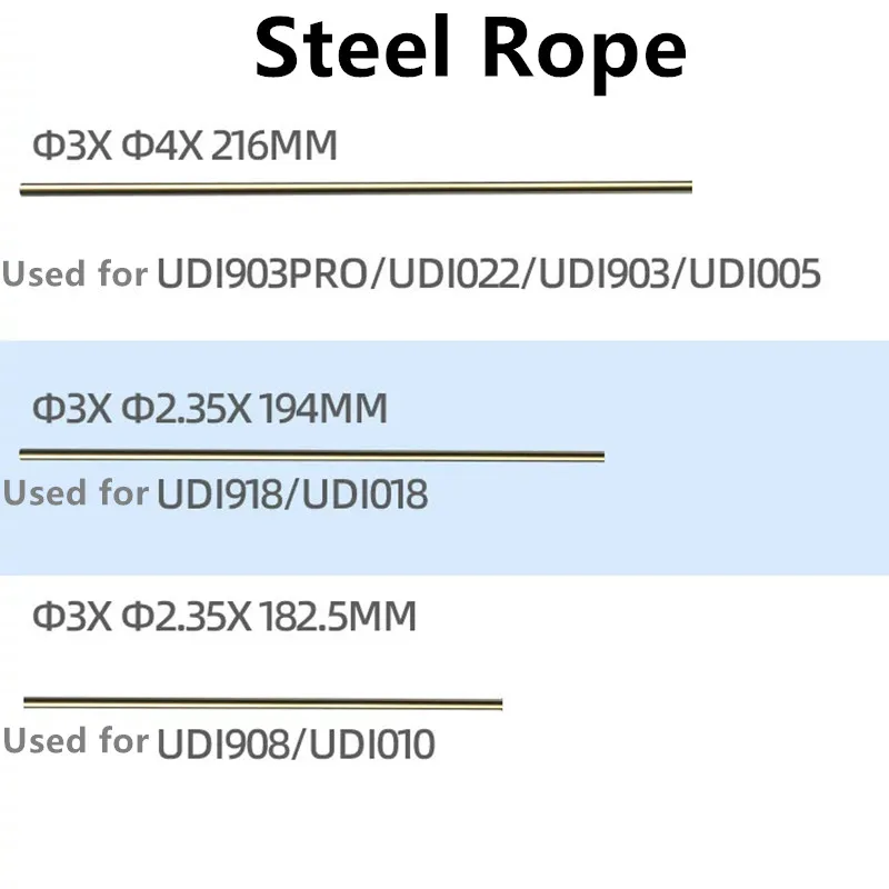 UDIRC UDI903PRO UDI022 UDI903 UDI005 UDI918 UDI018 UDI908 UDI010 RC Boat Spare Parts Steel Rope