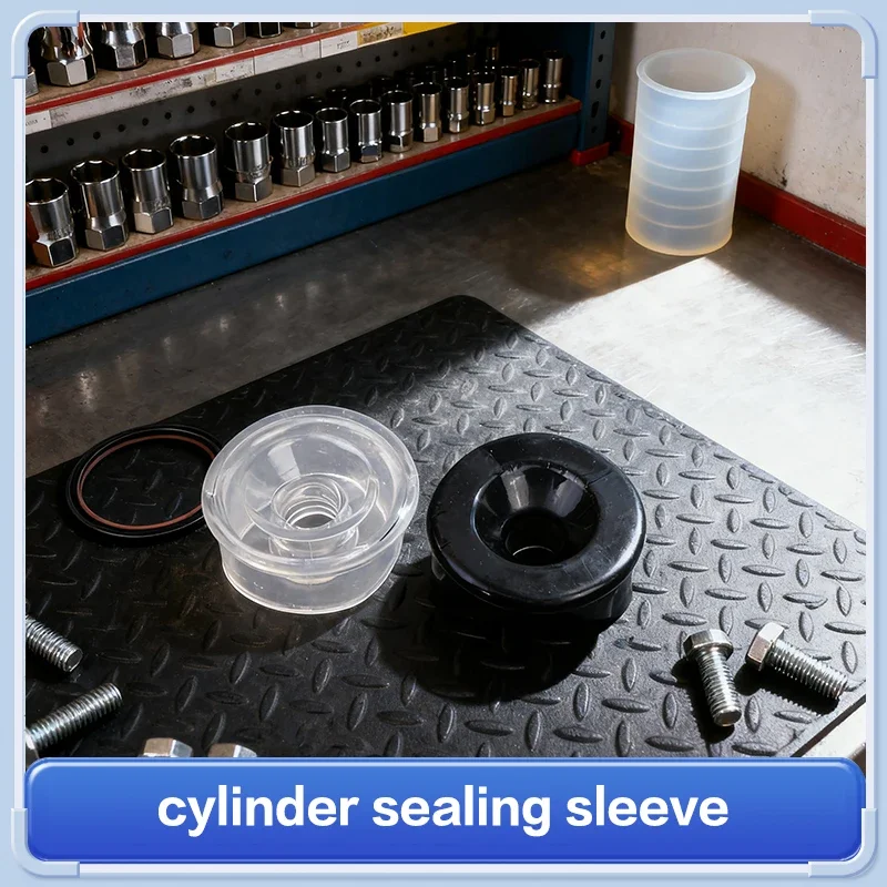 1 PCS Clear/Black Universal Precision Comfort Cylinder Seal Sleeve Silicone Replacement Silicone Ring