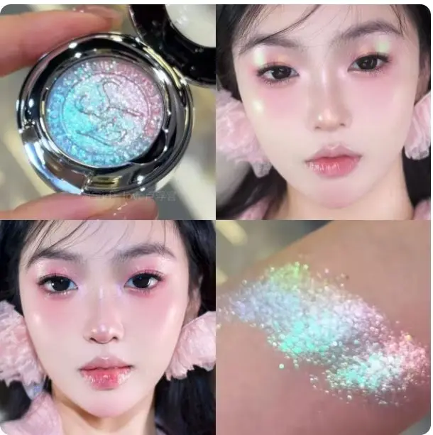 SheenEffect Gradient Chameleon Eyeshadow Highlighter Single Color High Pigmented Glitter Pure Desire Super Shimmering Eye Makeup