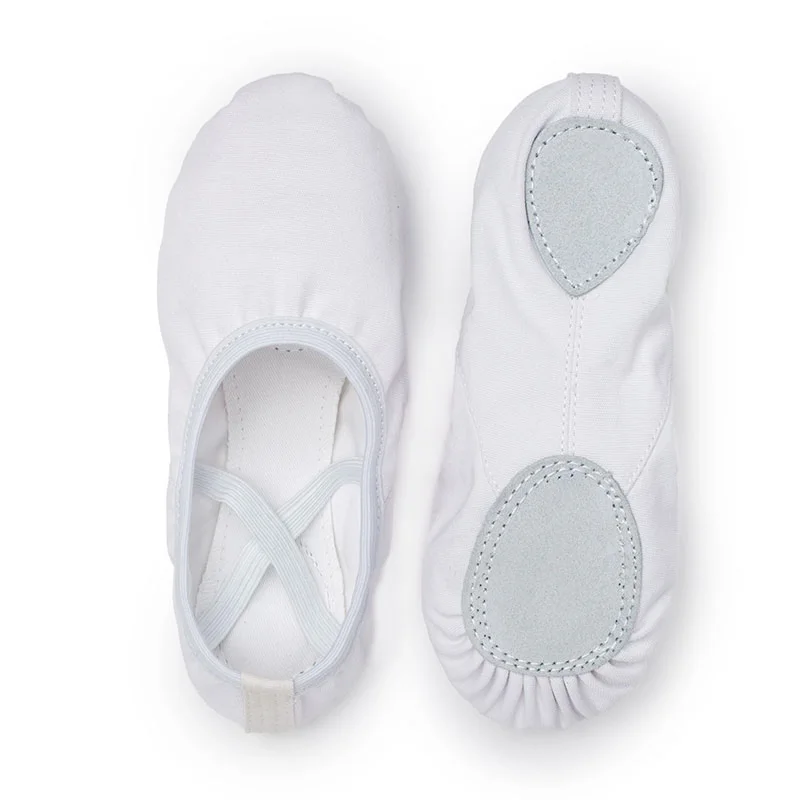 USHINE Quality professional full elastic shoelace training body shaping yoga Belly ballet dance shoes balletrina kids girl woman