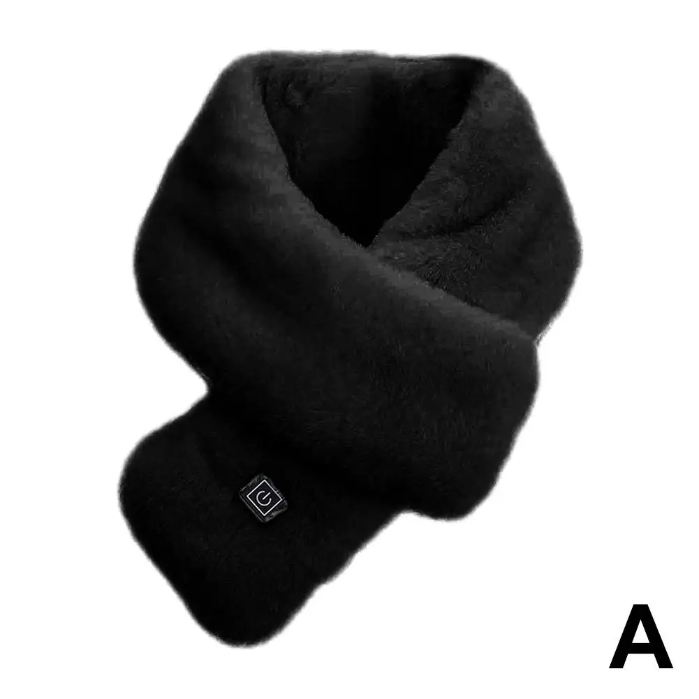 Winter Electric Heated Scarf 5V 3 Level Adjustable Temperature Scarf USB Charging Heat Control Neck Warmer For Cycling Camp H5F5