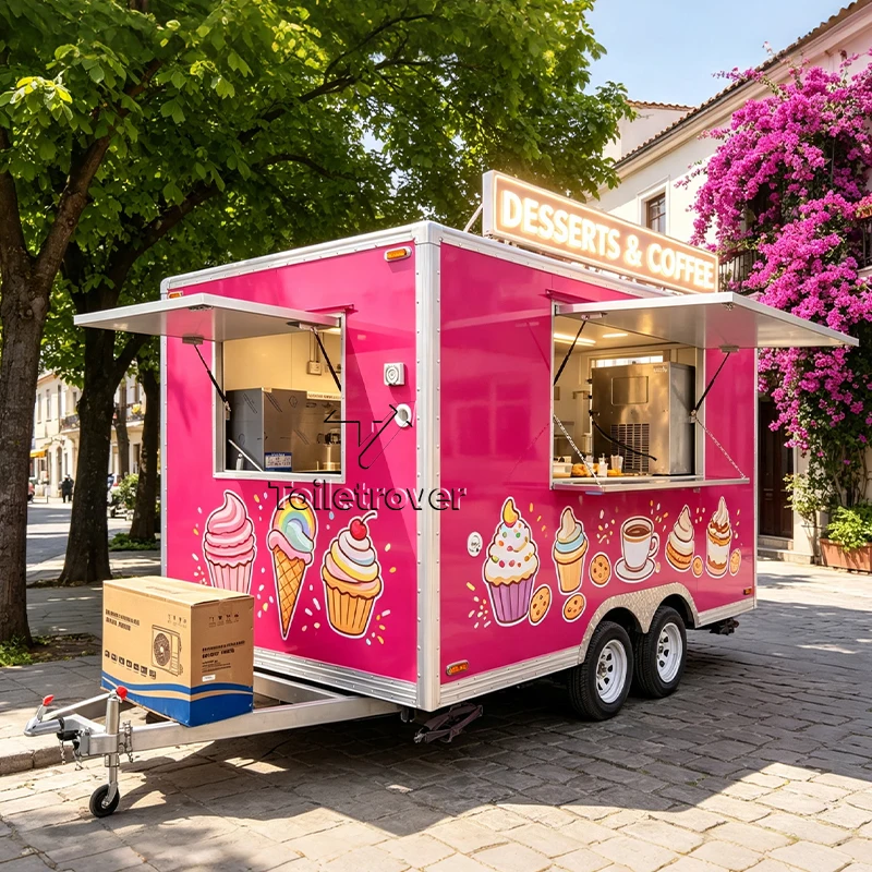 Outdoor Coffee Equipment - Remorque alimentaire entièrement équipée, camion de