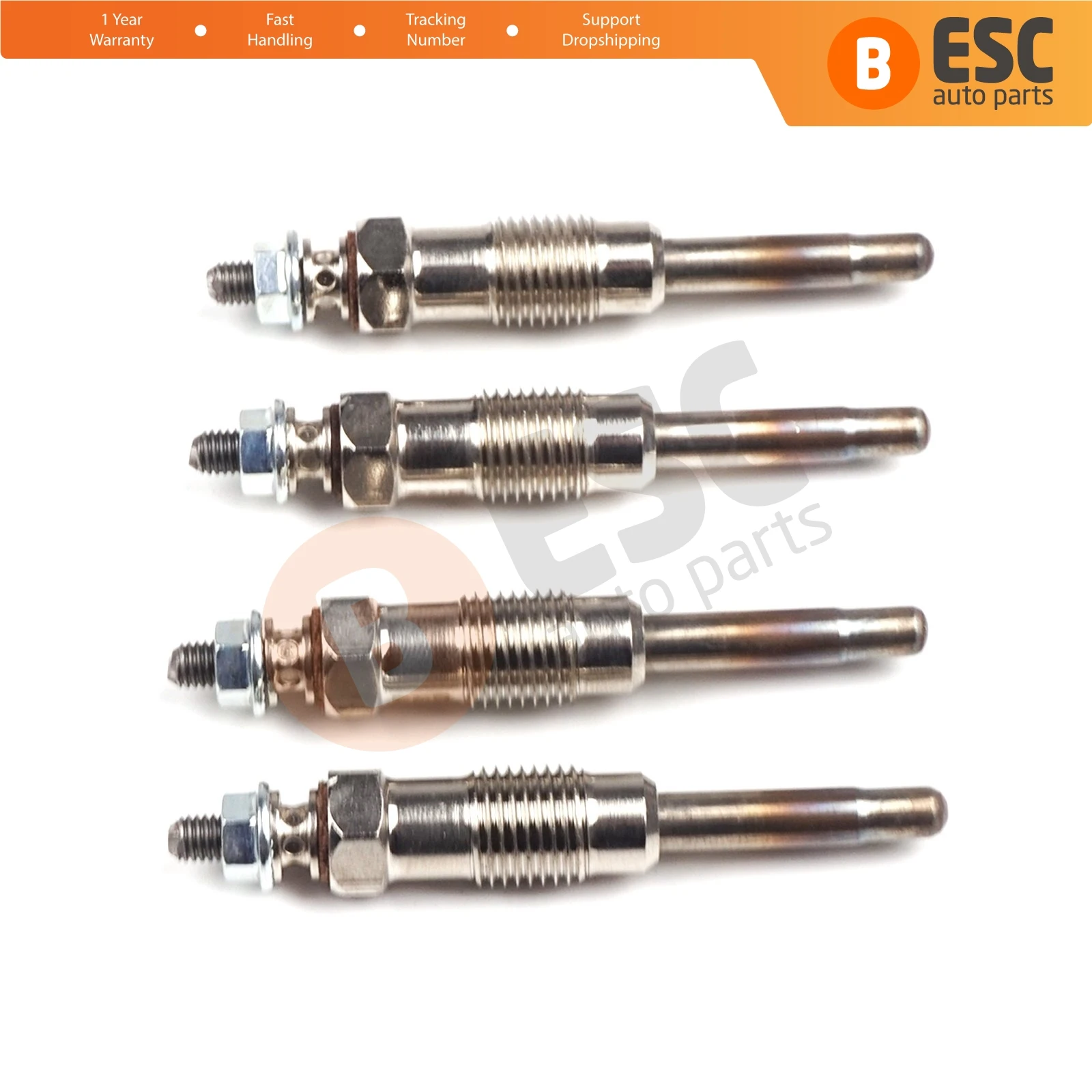 

ESC Auto Parts EGP41-1 4 Pcs Heater Glow Plugs GX78, 0100221141, 657MJ for Rover Alfa Volvo Fast Shipment Ship From Turkey