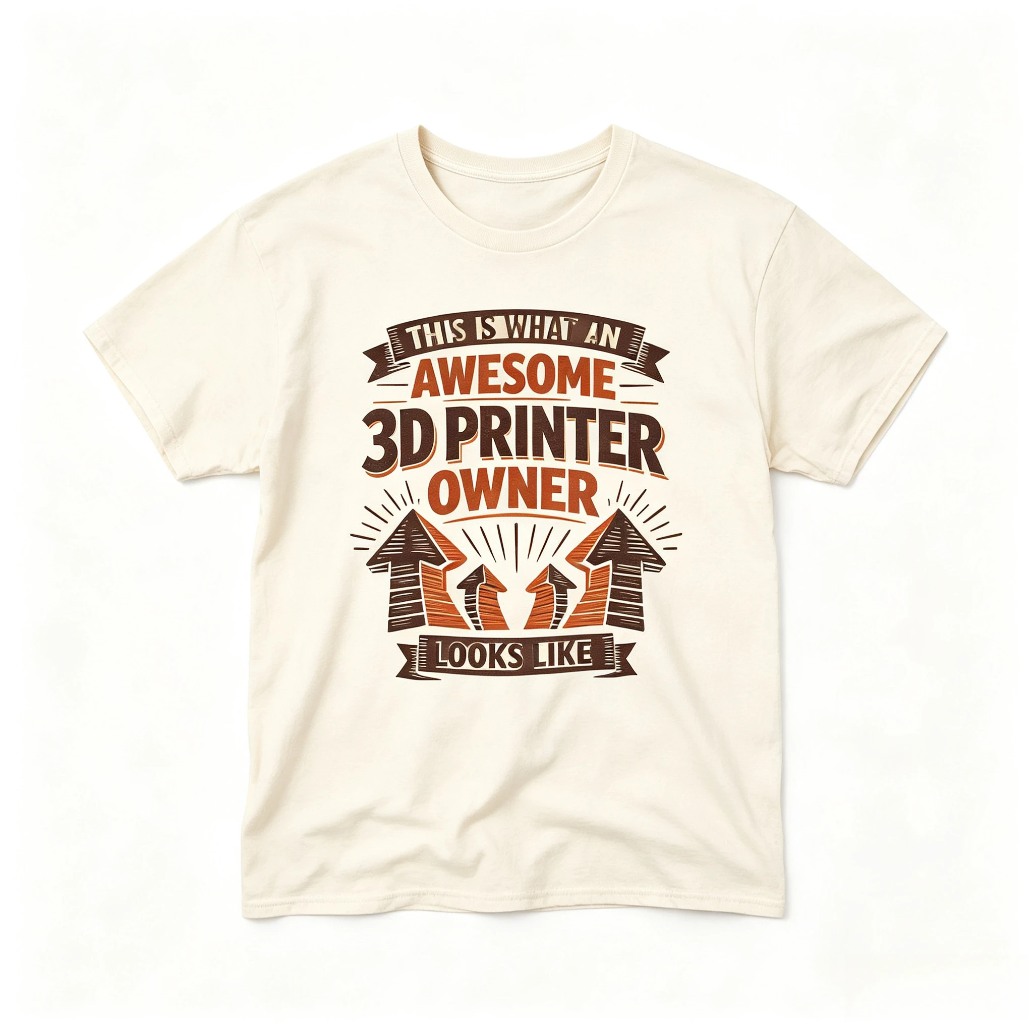 Summer Casual Short-sleeved 3D Printer Enthusiast T-shirt - Retro Customer Service Accessory - Suitable for Both Men and Women