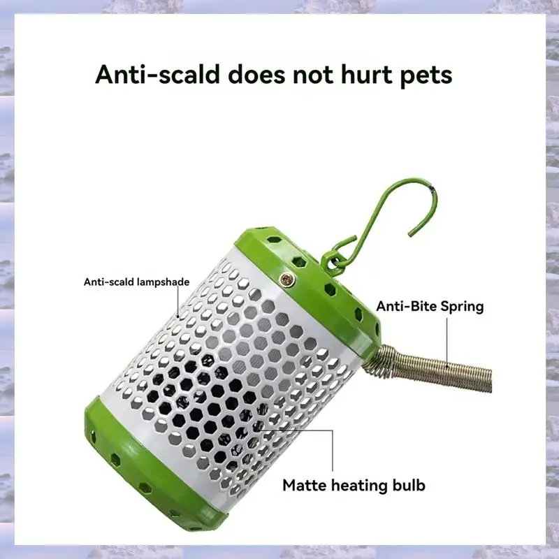 

Pet Parrot Heat Preservation Lamp Heating Lamp Anti-Bite Scalding Reptile Warm Lights Accessories Bird Supplies