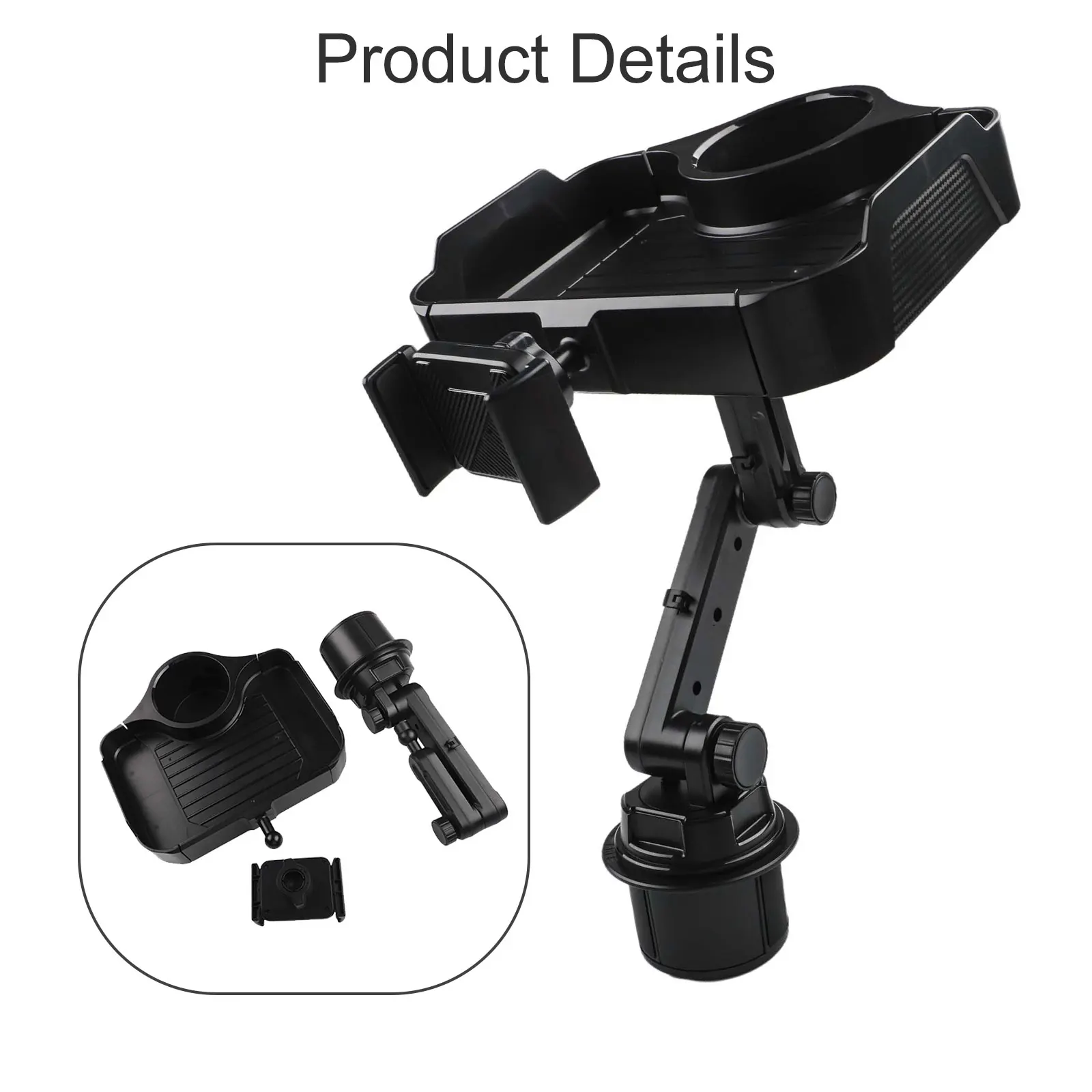 

1 Pcs Car Phone Holder Car Cup Holder Beverage Holder Car Dining Tray Storage Rack Replace Practical Accessories