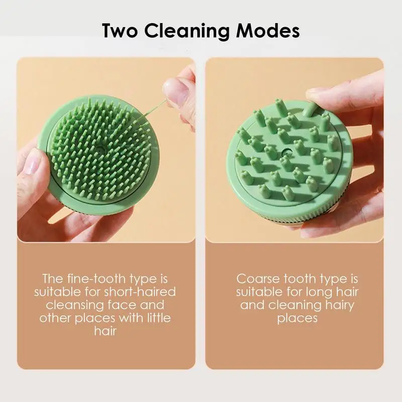 Dog Shower Brush Silicone Brush In Spaceship Shape Grooming Tool With Large Opening Filling Hole For Dogs Puppy Cats Kitten