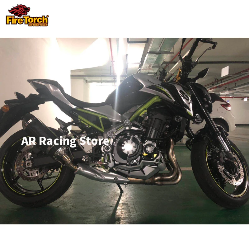 Slip On For Kawasaki Ninja 900 Z900 2017- 2022 Motorcycle Full System Modifed Exhaust Escape Stainless steel 50.8mm Front Pipe