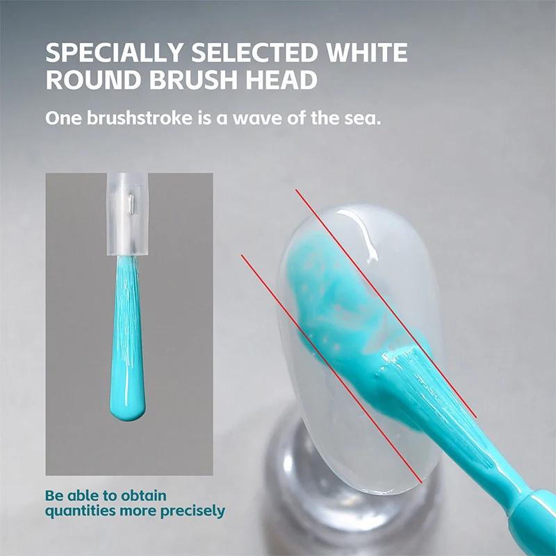 Quickly Blooming Nail Polish Bubble Colorful Ocean Wave Gel DIY Nail Art Blossom Gel Semi Permanent Soak Off Marble Gel Polish