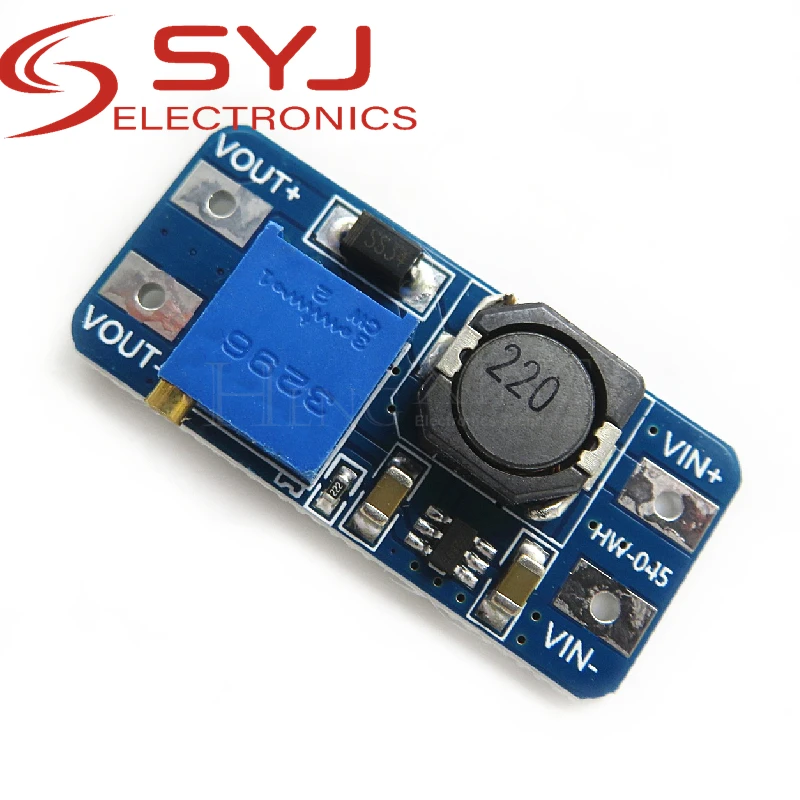 

5piece DC-DC booster module 2a booster board wide voltage input 2/24V rises 5/9/12/28V adjustable MT3608