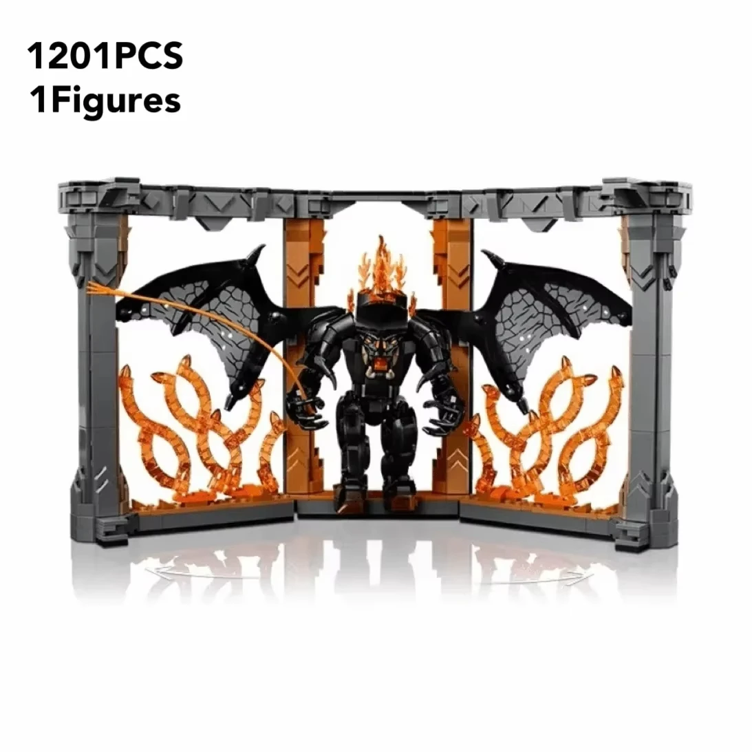 

New product Kalein 10367 series ICOMS bookshelf decoration building block toy model suitable for boys birthday gift 1201PCS