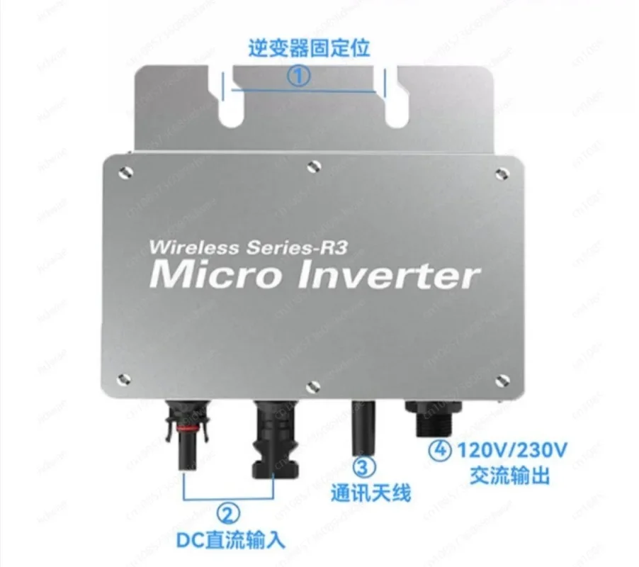 WVC-400W miniature photovoltaic grid-connected inverter - built-in MPPT, Wi-Fi mobile phone monitoring