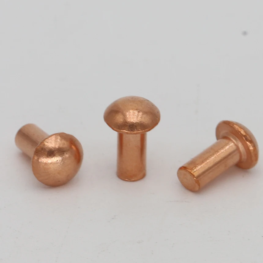 M6 M6*8/10/12/14/16/20 M6x8/10/12/14/16/20 DIN660 GB867 Copper Cap Half Round Pan Head Solid Rivet