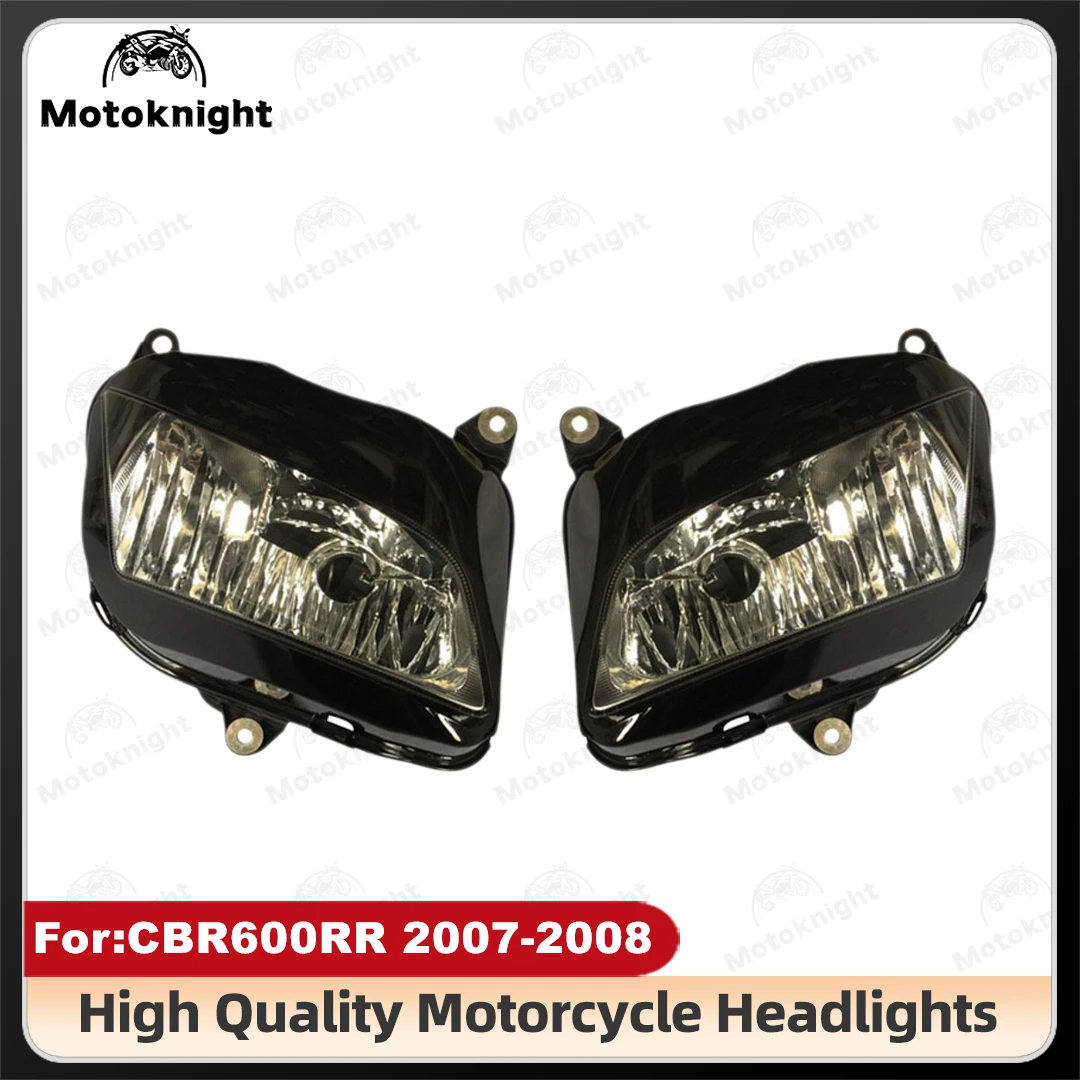 

Передний фонарь мотоцикла, фара в сборе, комплект для Honda CBR 600RR CBR600RR 2007 2008 2009 2010 2011 2012