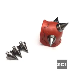 Science Fiction Anime Model Metal Supplements Modified Piece Metal Shoulder Spikes ZAKU Bump Needle Spikes ZC1 Titanium Black