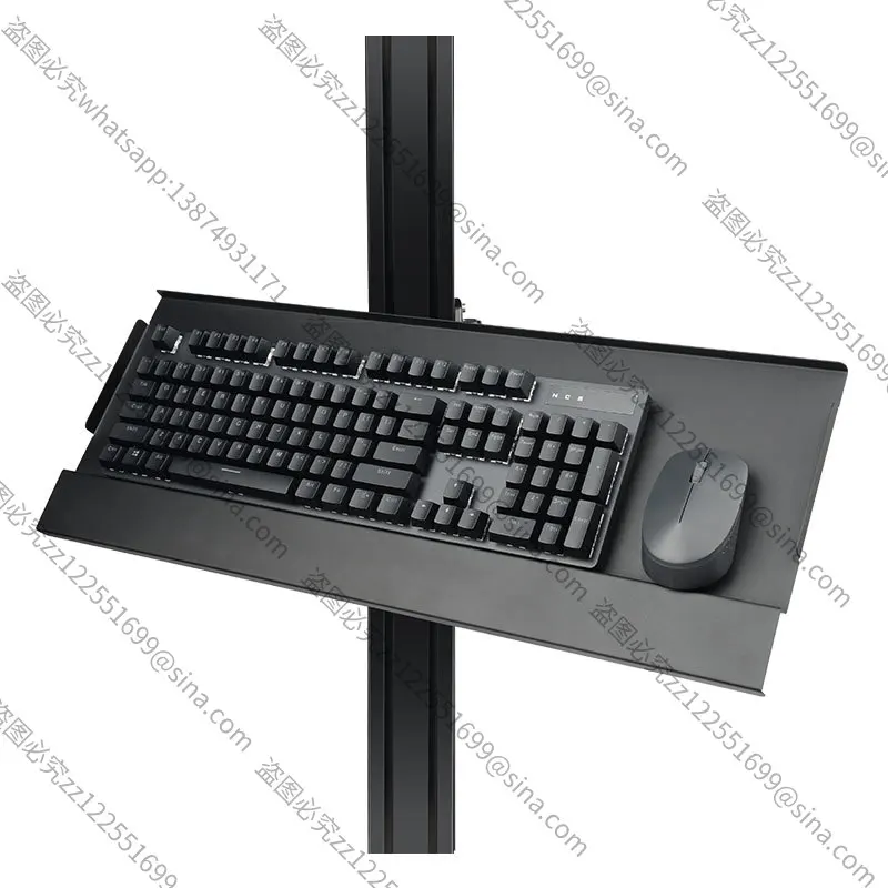 Suitable for Racing Emulator Aluminum Bracket Special Disc Wireless Mouse Rotating Keyboard Support Wall-mounted Telescopic