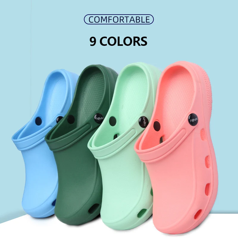 Medical Scrub Clogs Nurse Garden Shoes Arch Support House Slippers Sandals Breathable Slip On Indoor Outdoor Doctor Clogs X03