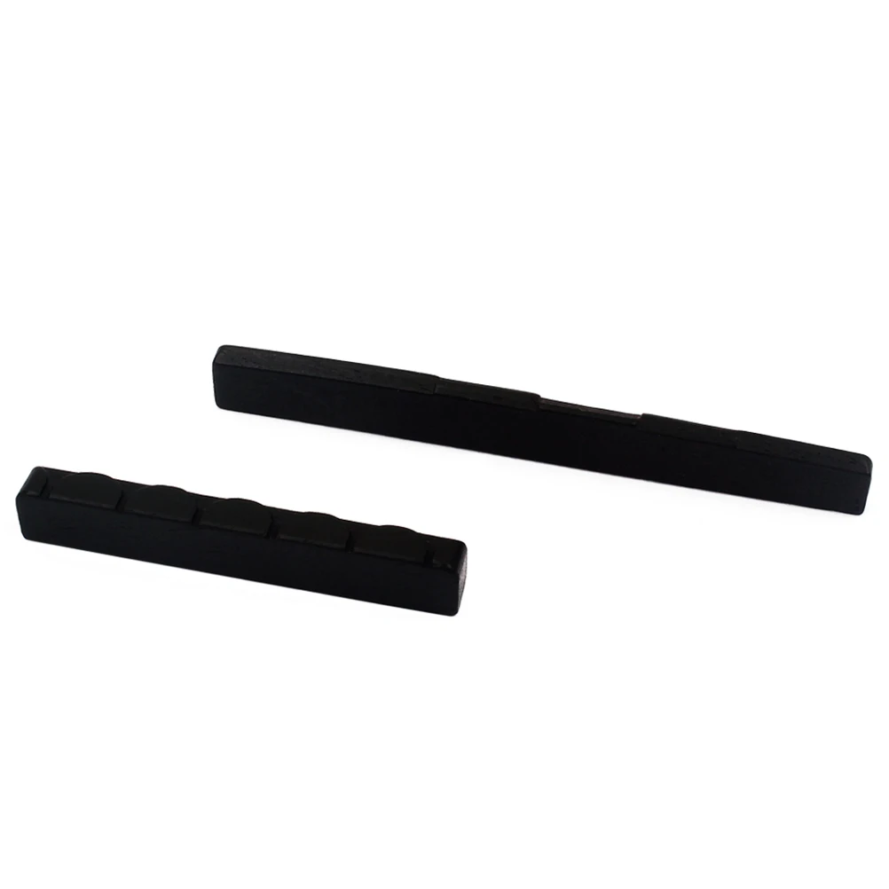 

1 set Bone Guitar Nut Saddle Replacement Acoustic Guitar Accessories Buffalo Bone Material Standard Intonation 6 String Parts