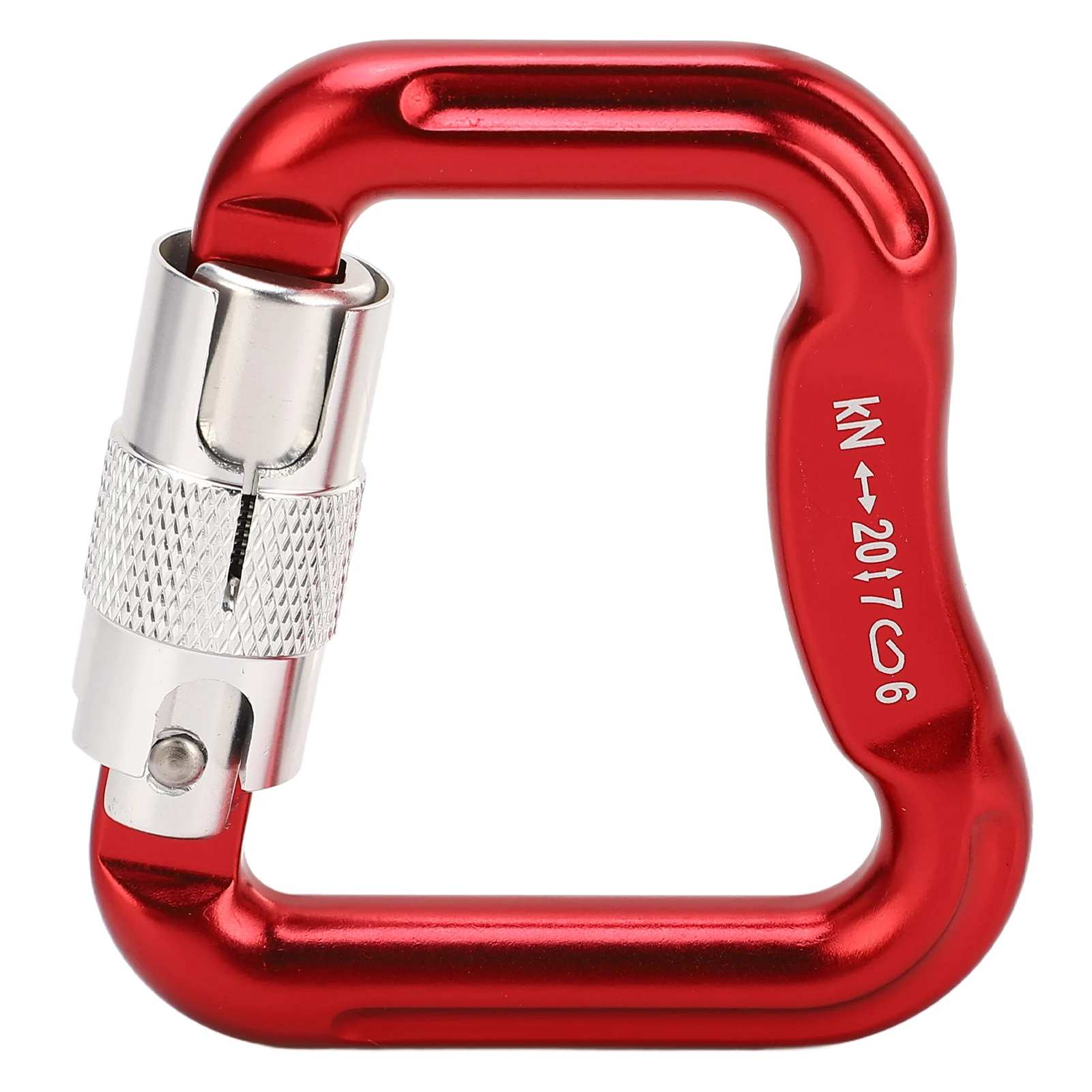 Auto Lock Carabiner for Climbing, D Shaped Carabiner, Rock Climbing Gear, Lightweight Equipment, 20KN