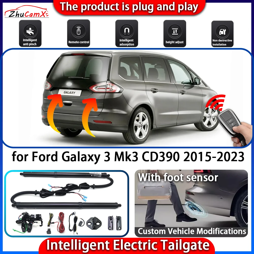 

ZhuCamX Smart Powered Tailgate System for Ford Galaxy 3 Mk3CD390 2015-2023 Automatic Intelligent Electric Trunk Lift Control Kit