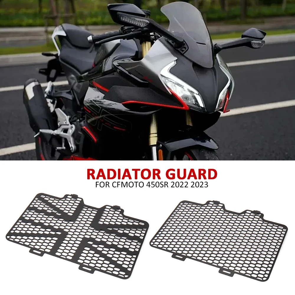 New For CFMOTO 450 SR 450SR 450sr 2022 2023 Motorcycle Radiator Guard Engine Cooler Grille Cover Protection Accessories