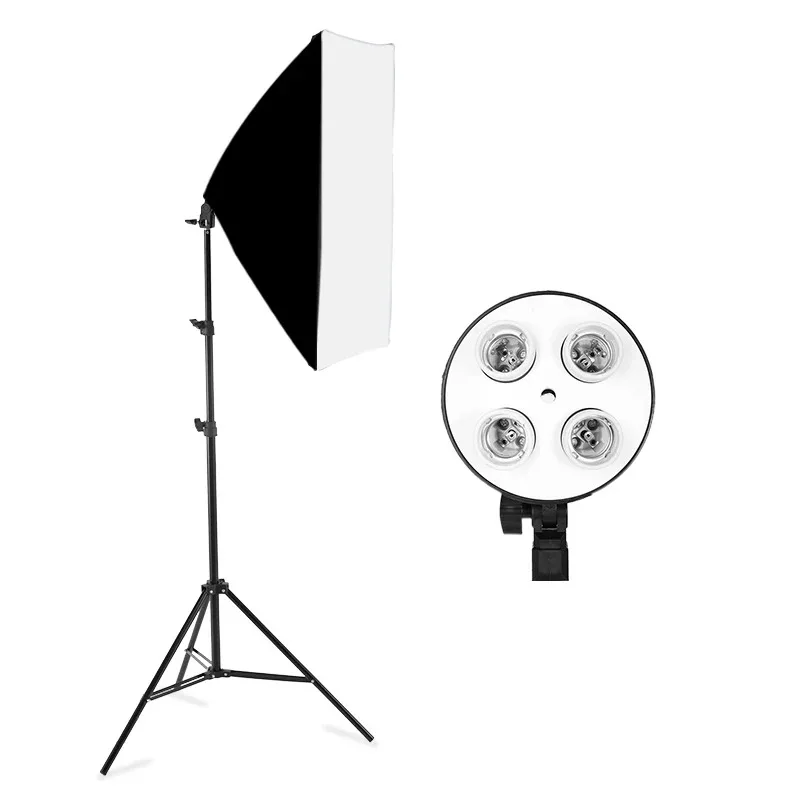 Softbox 50x70cm With nozzle For 4 Lamps + Tripod 2m