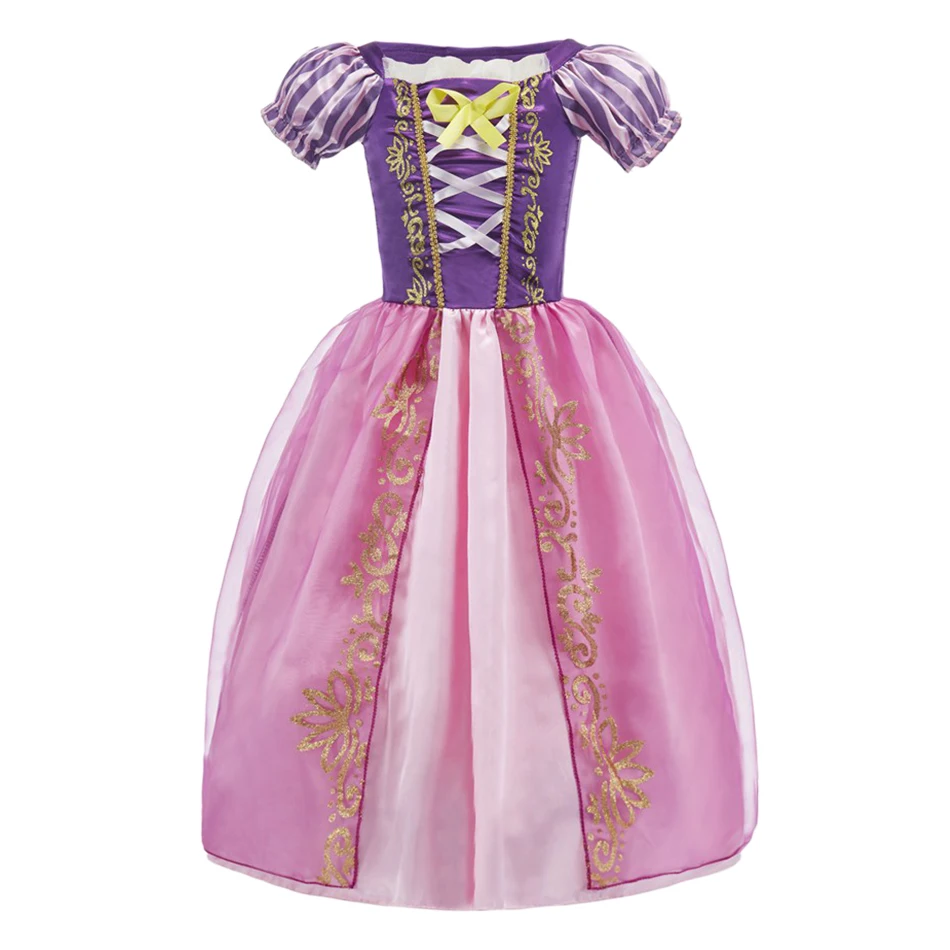 Vestido de princesa navideña para niñas pequeñas, Rapunzel, Bella, Aurora y Cenicienta, Cosplay con accesorios, vestido de baile para banquete adecuado