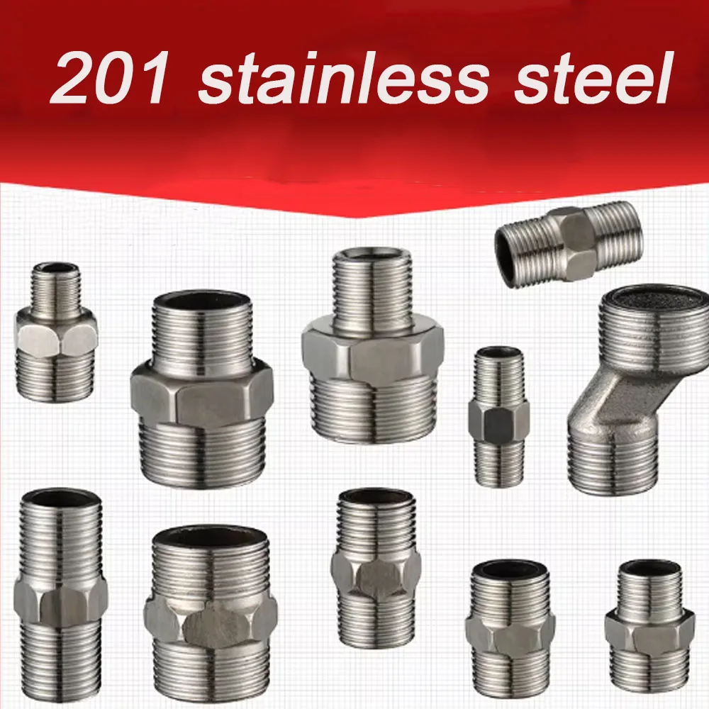 201 Stainless Steel Hex Nipple Fitting 1/2