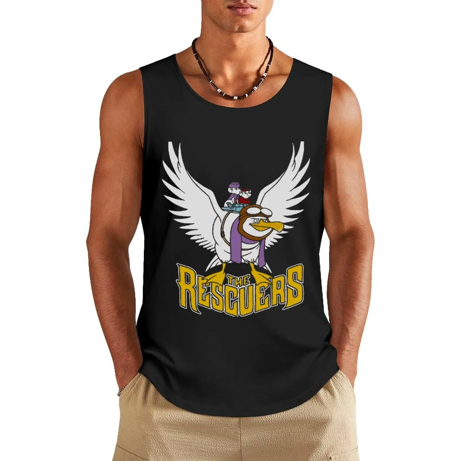 

Cartoon-The-Rescuers-from-Down-Under-Flight-of-The-Orville- Tank Top gym training accessories Men's t-shirt