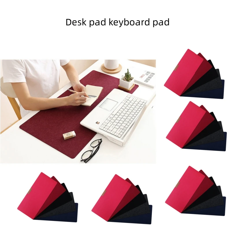Grand tapis de souris portable en feutre non tissé, antidérapant, chaud, polymère, bureau, ordinateur, clavier, couverture de table, ordinateur portable, joueur, 1 pièce
