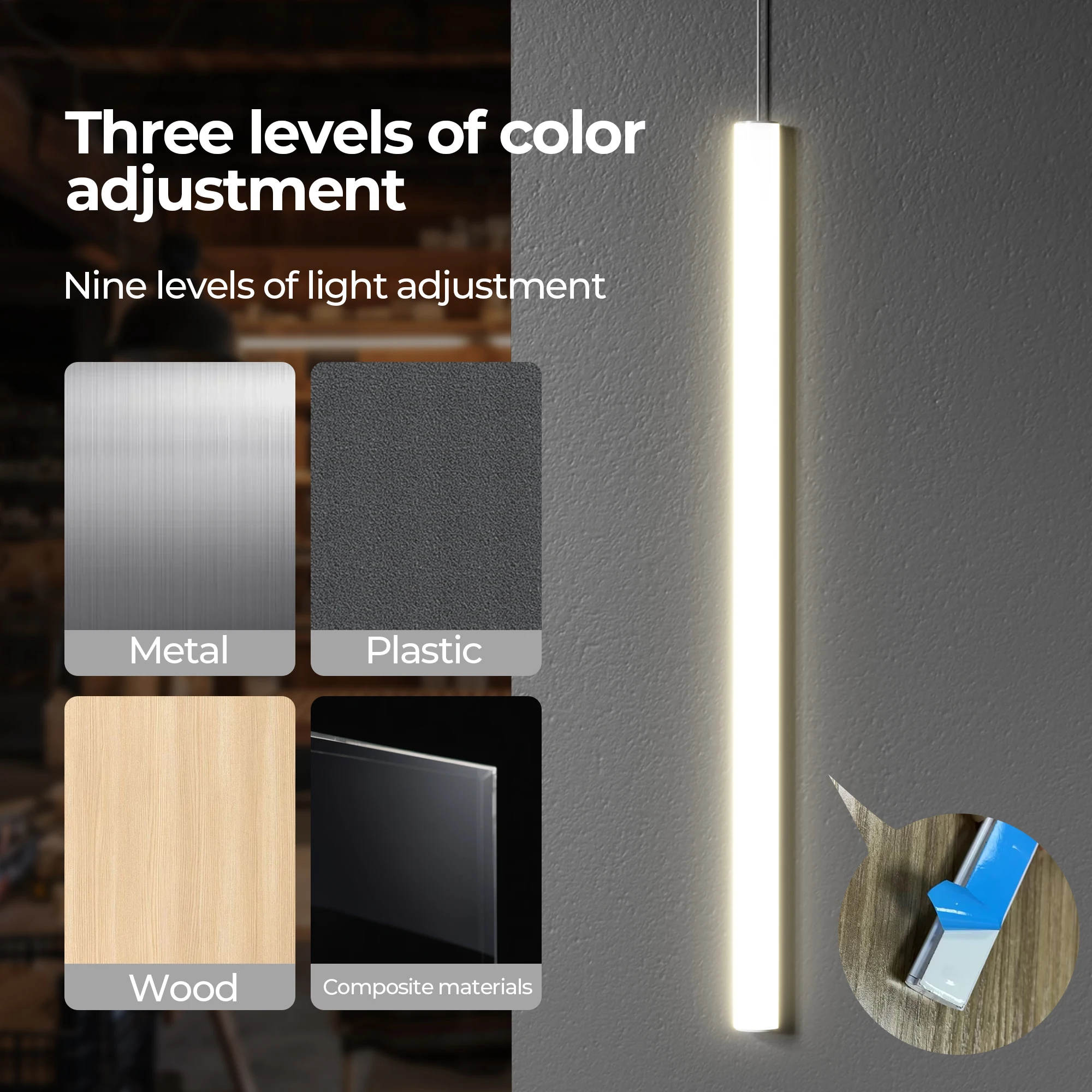 ACMER 700LM Dimmable LED Light For Laser Engraver Enclosure 3 Color Levels High-Brightness Bar Light Clear Workpiece Viewing - view 4