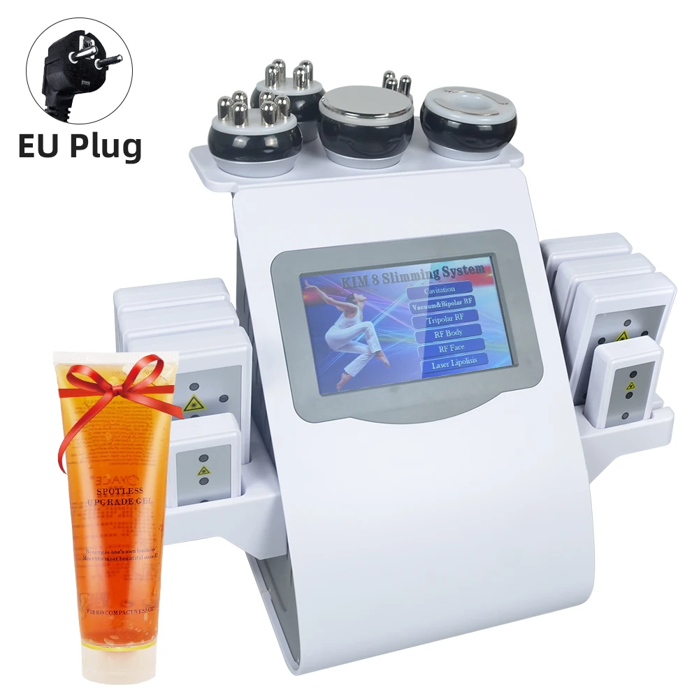 Misheart Professional 6 in 1 40K KIM 8 Systeem Gewichtsverlies Cavitatie Apparaat Inclusief gel (Snelle levering vanuit EU magazijn)