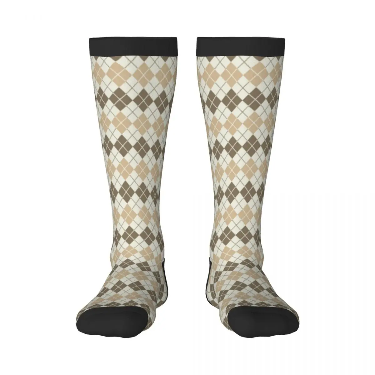 

1 Pack Japanese Diamond Plaid Pattern Over-knee Long Socks Middle High School Socks