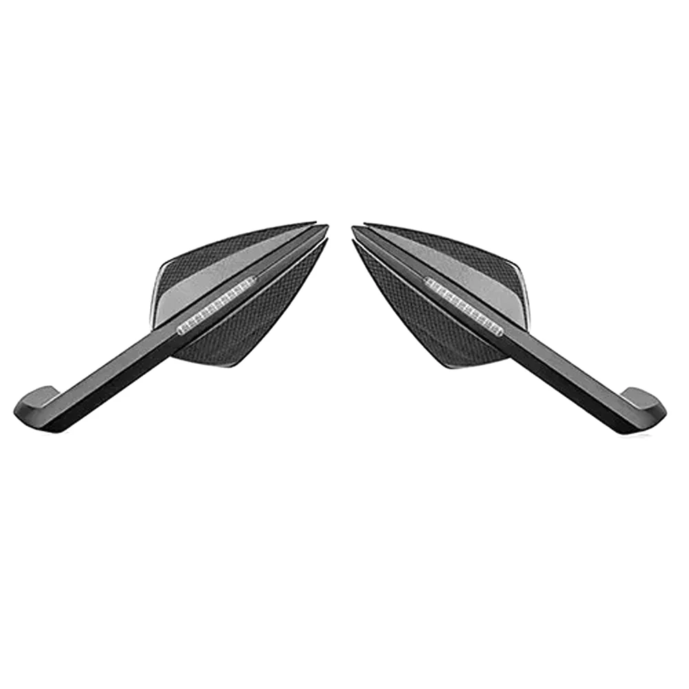 For Kawasaki Ninja 400 650 ZX-6R ZX-10R Rside Rearview Mirrors LED Turn Signals Motorcycle Side View Mirrors Enhanced Safety