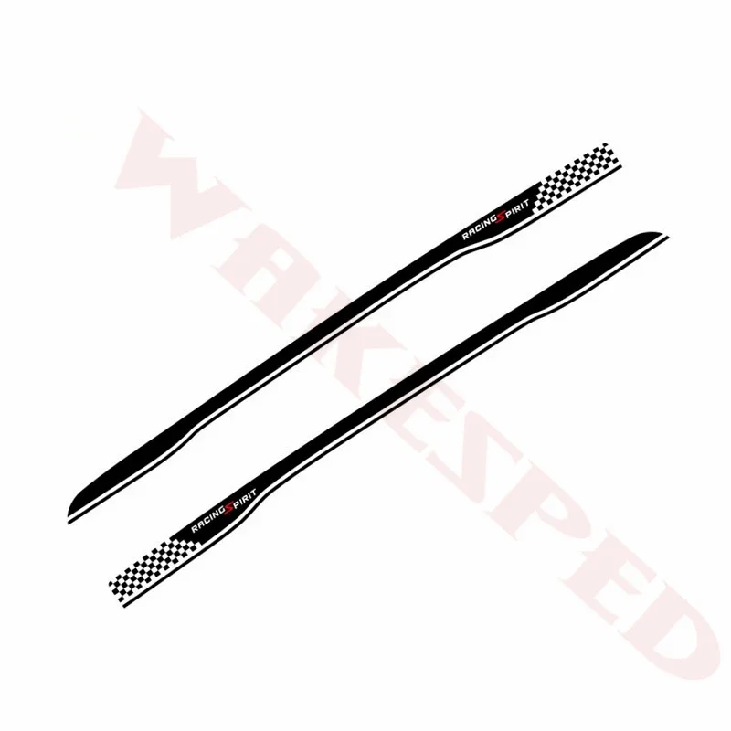 1set Car Vinyl Decal For Renault Twingo Fit 4 Door Auto Body Door Stripes Decor Stickers Sport Styling Waist Line Stickers view 6