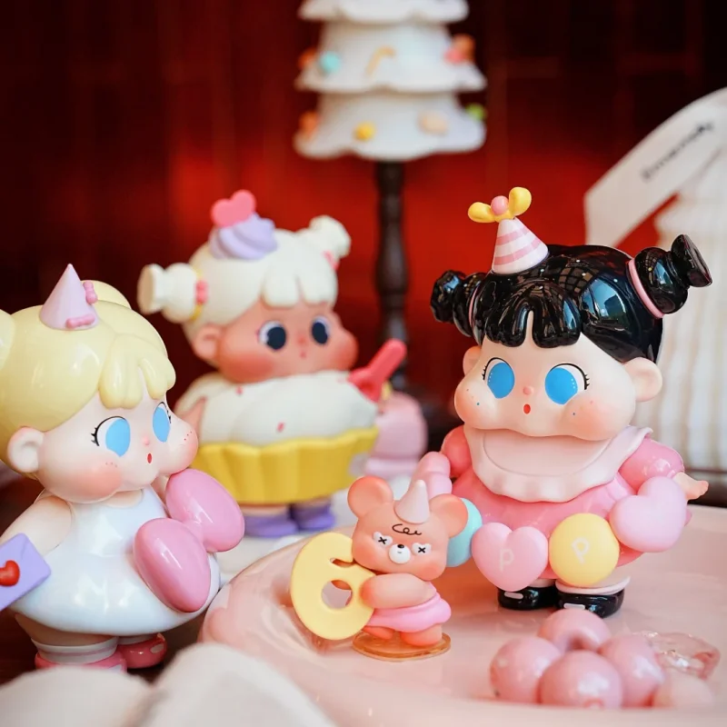 

QQ accompanies you to make a wish with you series trendy play blind box computer desktop collection ornaments birthday gifts new