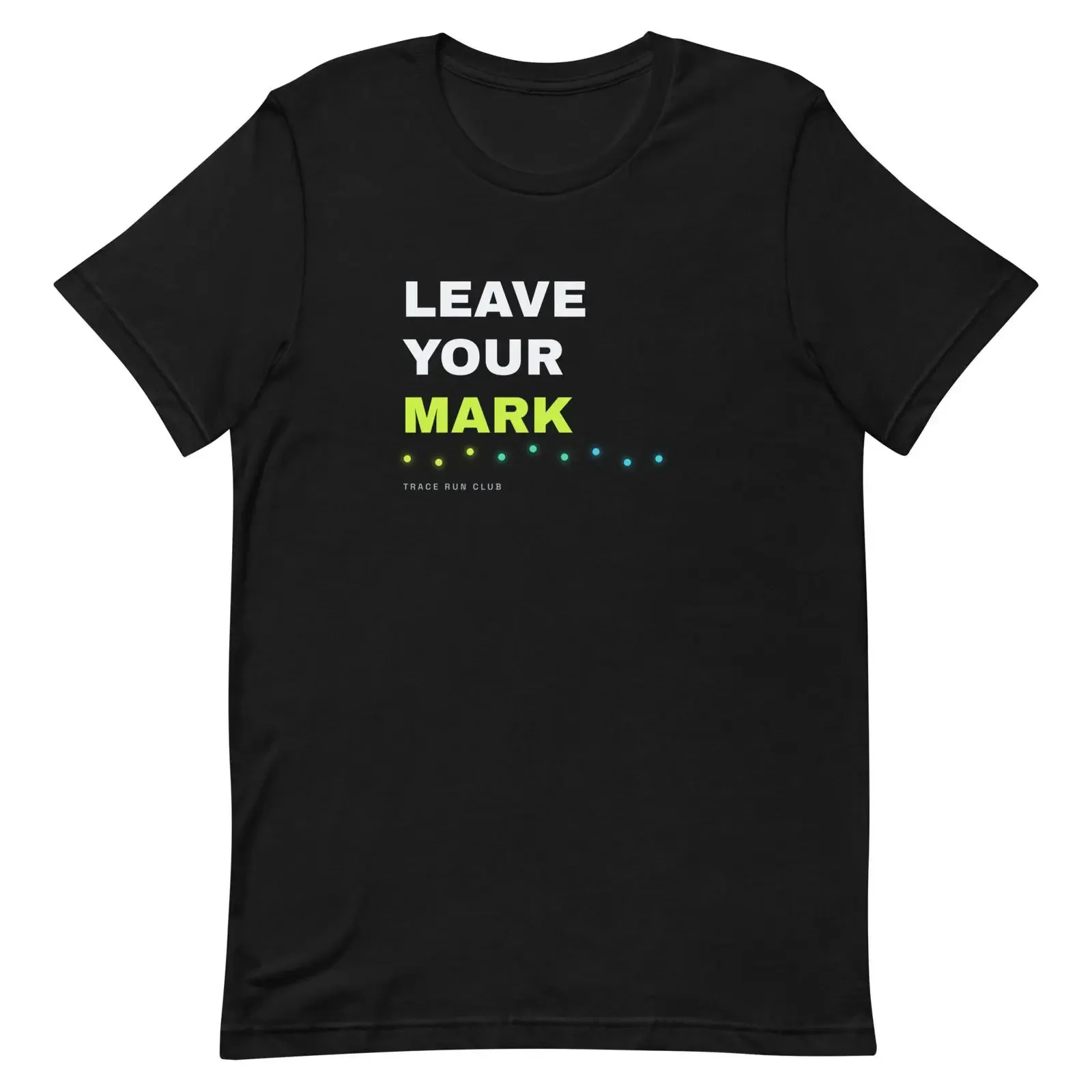 Leave Your Mark T Shirt TRACE Run Club Motivational Runner Running  vintage Washed fashion Breathable streetwear Slightly homme