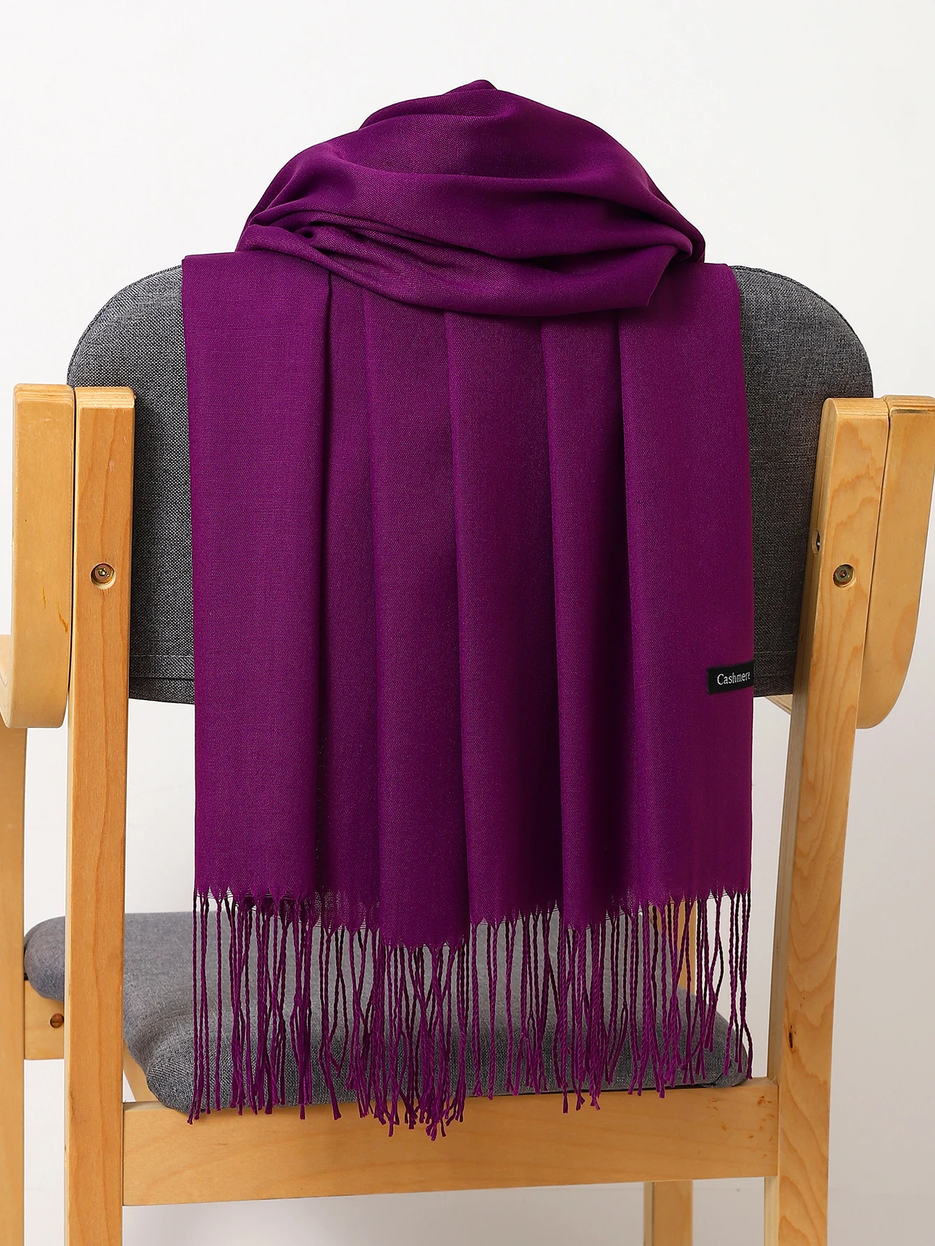 Szal damski z kaszmiru w jednolitym kolorze, miękki, o wymiarach 180*70 cm, chusta, narzutka, pashmina na jesień i zimę, unisex, damski hidżab, opaska na głowę, darmowa wysyłka