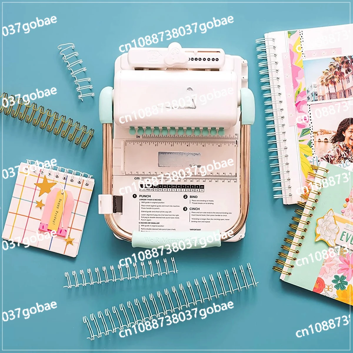 آلة تجليد الكتب المتوافقة مع الأسلاك أو الملفات الحلزونية، آلة تجليد يدوية للكتب الاحترافية #2