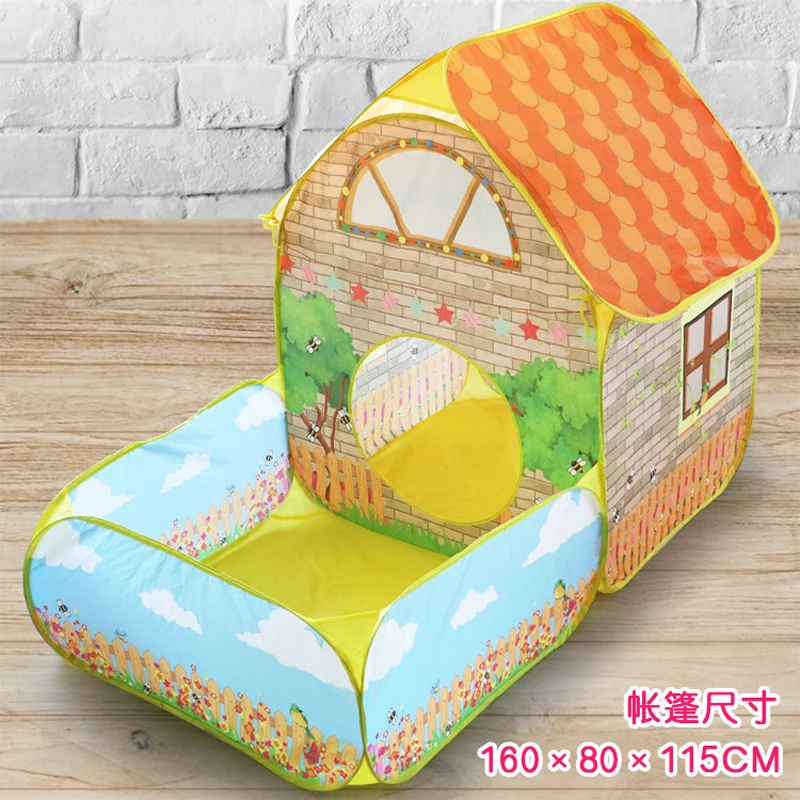 Maison avec Tente de Cour pour Bébé, Jouets Amusants, Océan, Ikpool, dehors, Maison de Jeux, Base Secrète pour Enfants